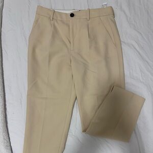 Zara Tan Chinos Classic Straight-Leg